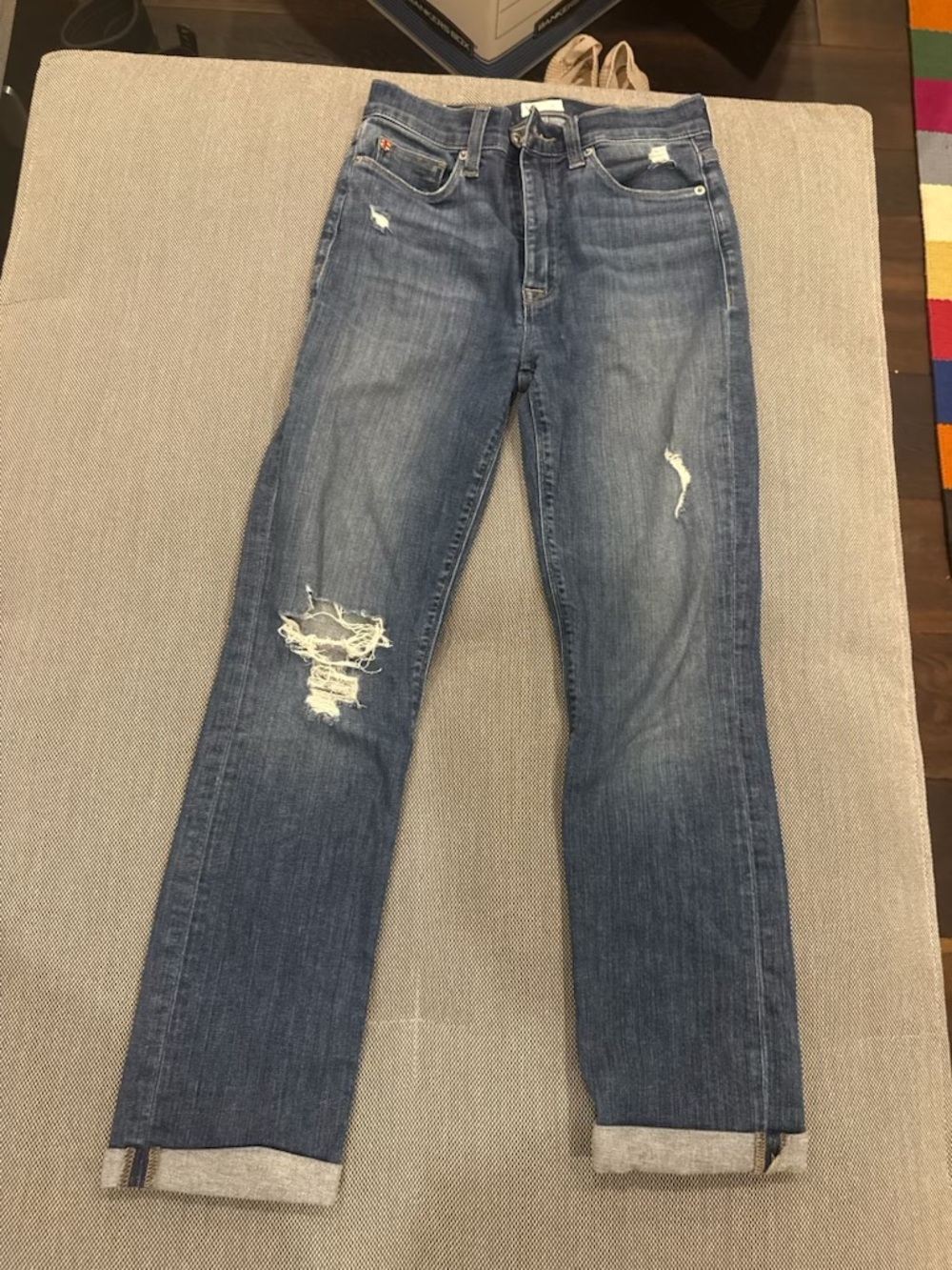 Women’s  Distressed Blue Jeans